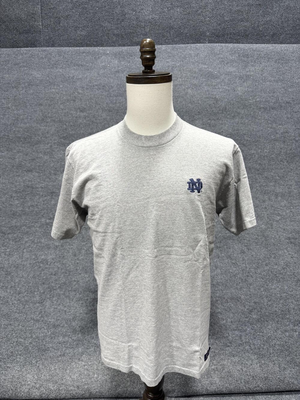 Vintage Notre Dame Fighting Irish Shirt Mens Small Gray NCAA JanSport 90s